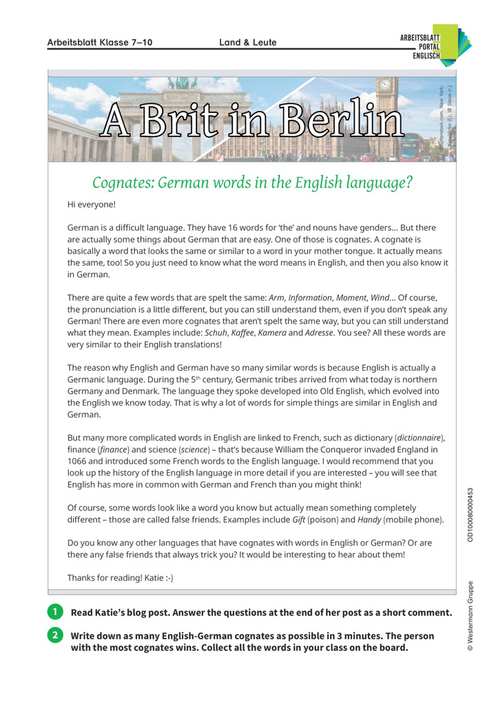 cognates-german-words-in-the-english-language-englisch-arbeitsblatt-ber-verwandte-w-rter-im