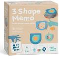 3 Shape Memo / Formen Memo - Memo trifft Puzzle – wer vervollständigt die Karte zuerst?