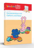 bambinoLÜK-Set - Kindergarten/Vorschule - Konzentration mit Elefant und Hase