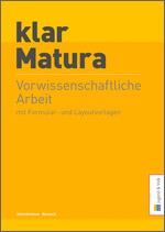 Cover Klar_Matura vorwissenschaftliches Arbeiten