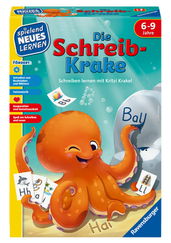 Die Schreib-Krake - Lernspiel ab 6 Jahre - Schreiben lernen mit Kritzi Krakel