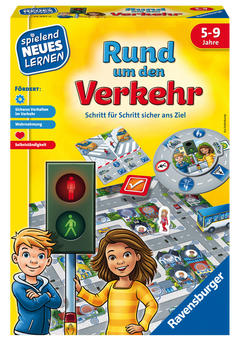 Rund um den Verkehr - Kinderspiel ab 5 Jahre - Schritt für Schritt sicher ans Ziel