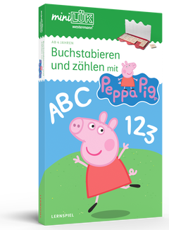 miniLÜK - Kindergarten/Vorschule - Set Buchstabieren und zählen mit Peppa Pig