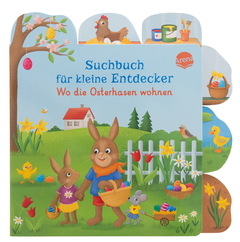 Suchbuch für kleine Entdecker. Wo die Osterhasen wohnen - Erster Suchspaß und Bildwörterbuch ab 18 Monaten. Ostern. Selbstständige Beschäftigung. Kleinkind. Geschenk
