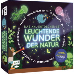 Das XXL-Entdecker-Set – Leuchtende Wunder der Natur - Biolumineszenz, Nordlichter und Wetterleuchten: Spannendes Wissen und Experimente zu natürlichen Lichtphänomenen: Mit Sachbuch, Modellen und UV-Lampe