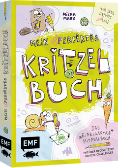 Mein (un)perfektes Kritzelbuch - Das einzigartige Mitmalbuch mit gewitzten Charakteren zum Schmunzeln | Challenges zum Fertigkritzeln für jede Gefühls(schief)lage | Erbsen, Quallen, Schafe und mehr