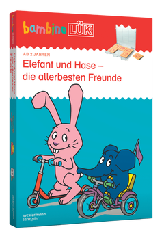 bambinoLÜK-Set - 2/3/4 Jahre - Elefant und Hase - die allerbesten Freunde