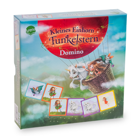 Kleines Einhorn Funkelstern. Domino