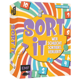 Kartenspiel: Sort it – Wer schlecht sortiert, verliert! - Das lustige Denkspiel ab 10 Jahren: Wie ästhetisch ist eigentlich eine Klobürste? Und wie nützlich ein Kaktus?