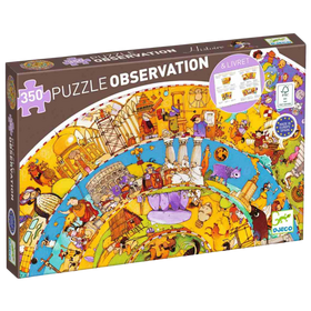 Wimmelpuzzle: Unsere Geschichte + Booklet - Die Spirale der Zeit, von der Urgeschichte bis zur Neuzeit - Puzzle mit 350 Teilen