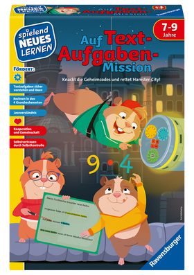 Auf Textaufgaben-Mission - Lernspiel ab 7 Jahre - Knackt die Geheimcodes und rettet Hamster City!