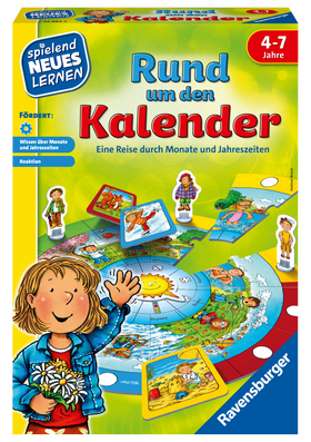 Rund um den Kalender - Kinderspiel ab 4 Jahre - Eine Reise durch Monate und Jahreszeiten