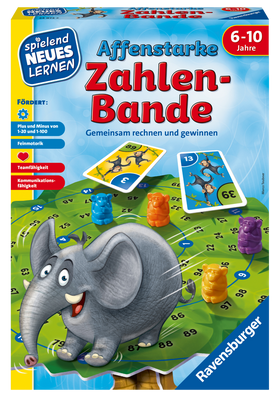 Affenstarke Zahlen-Bande - Kinderspiel ab 6 Jahre - Gemeinsam rechnen und gewinnen
