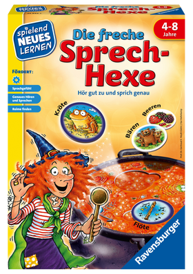 Die freche Sprech-Hexe - Kinderspiel ab 4 Jahre - Hör gut zu und sprich genau