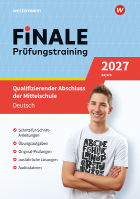 FiNALE Prüfungstraining Qualifizierender Abschluss Mittelschule Bayern - Deutsch 2027 Arbeitsbuch mit Lösungsheft