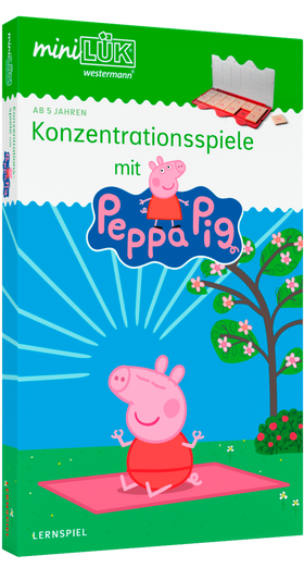 miniLÜK - Kindergarten/Vorschule - Set Konzentrationsspiele mit Peppa Pig