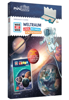 miniLÜK - Vorschule/1. Klasse - miniLÜK-Set WAS IST WAS WELTRAUM — Lesen, Rechnen, Konzentrieren