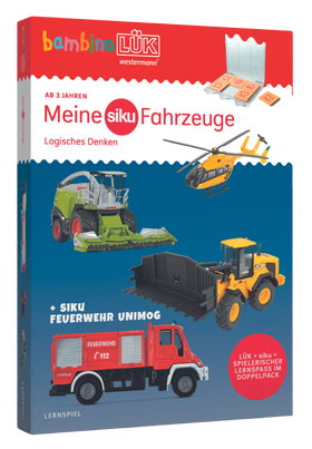 bambinoLÜK-Set - ab 3 Jahre - Meine siku Fahrzeuge - Logisches Denken