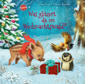 Was glitzert da im Weihnachtswald? - Pappbilderbuch zu Weihnachten mit Ausklappseiten und Stanzungen ab 2 Jahren
