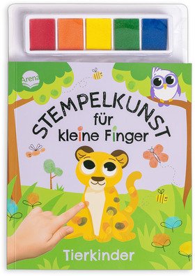 Stempelkunst für kleine Finger. Tierkinder