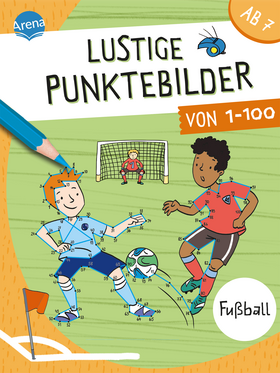Lustige Punktebilder von 1-100. Fußball - Von Punkt-zu-Punkt-Rätselblock für Kinder ab 7 Jahren. Beschäftigung für Fußballfans
