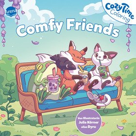Cozy Time Coloring. Comfy Friends