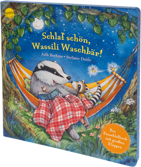 Schlaf schön, Wassili Waschbär! Das Einschlafbuch mit großen Klappen