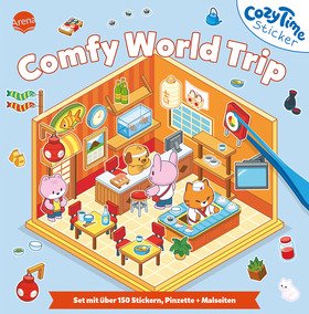Cozy Time Sticker. Comfy World Trip