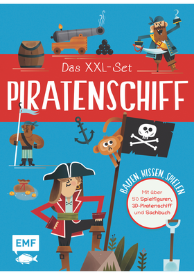 Das XXL-Set – Bauen, Wissen, Spielen: Piratenschiff - Mit über 50 tollen Spielfiguren, großem 3D-Piratenschiff und spannendem Sachbuch