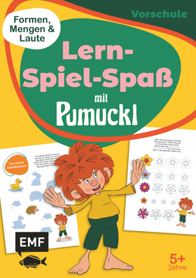 Lern-Spiel-Spaß mit Pumuckl - Mein Vorschulblock: Formen, Mengen und Laute - Mach dich fit für die Schule! Mit 40 Übungen und Rätsel ab 5 Jahren