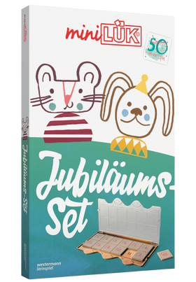 miniLÜK-Set - Kindergarten/Vorschule - Jubiläums-Set (goldenes Kontrollgerät + 3 Übungshefte)