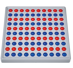 SCHUBI Abaco 100 - Modell A 10/10 Kugeln (rot/blau)