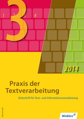Praxis Der Textverarbeitung Ausgabe August 32014 Winklers Verlag