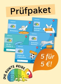 Produktabbildung zu Bunte Reihe Mathe Klasse 4 (5 Hefte) - Prüfpaket