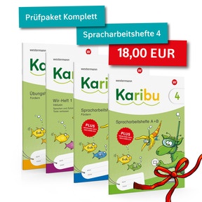Produktabbildung zu Karibu - Ausgabe 2024 - Paket Karibu KOMPLETT - Spracharbeitshefte 4