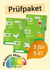 Produktabbildung zu DIE BUNTE REIHE - Deutsch - Prüfpaket Lesen Klasse 1/2 (5 Hefte)