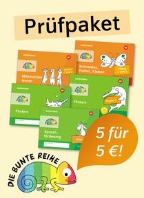 Produktabbildung zu DIE BUNTE REIHE - Deutsch - Prüfpaket Fördern Deutsch Klasse 1/2 (5 Hefte)