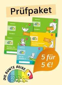 Produktabbildung zu DIE BUNTE REIHE - Deutsch - Prüfpaket Fordern Deutsch Klasse 1/2 (5 Hefte)