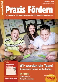 Produktabbildung zu Praxis Fördern - Wir werden ein Team! Gemeinsam lernen und arbeiten - Ausgabe August Heft 4 / 2014