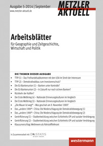 Produktabbildung zu Metzler aktuell - Arbeitsblätter - Ausgabe September 5 / 2014