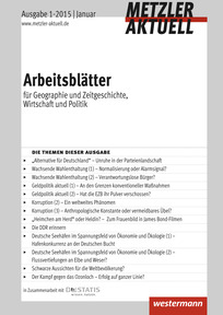 Produktabbildung zu Metzler aktuell - Arbeitsblätter - Ausgabe Januar 1 / 2015
