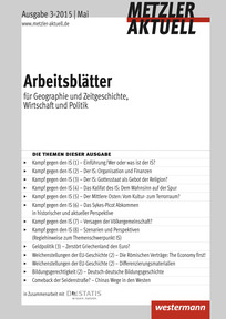Produktabbildung zu Metzler aktuell - Arbeitsblätter - Ausgabe Mai 3 / 2015