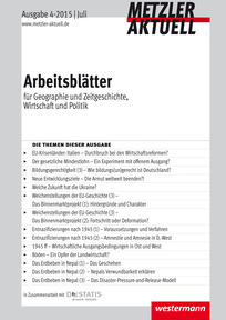 Produktabbildung zu Metzler aktuell - Arbeitsblätter - Ausgabe Juli 4 / 2015