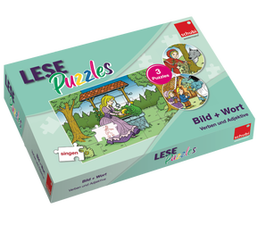 Produktabbildung zu SCHUBI LesePuzzles - Verben + Adjektive