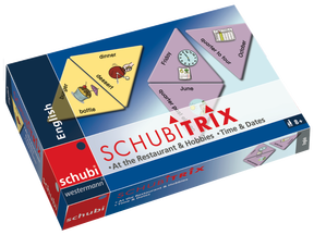 Produktabbildung zu SCHUBITRIX English - At the Restaurant & Hobbies, Time & Dates