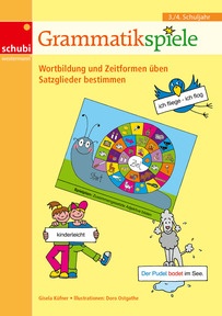 Produktabbildung zu Grammatikspiele - 3. / 4. Schuljahr - Wortbildung und Zeitformen üben, Satzglieder bestimmen