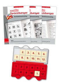 Produktabbildung zu miniLÜK-Sprachtherapie - Hirnfunktionstraining - SET 1 Gerät + Hefte 1-3