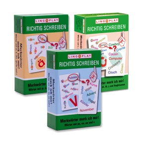 Produktabbildung zu Merkwörter - Set aus 3  Kartenspielen von LingoPlay