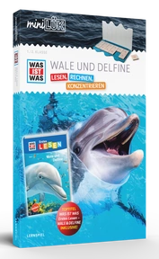 Produktabbildung zu miniLÜK-Set - WAS IST WAS Wale und Delfine - Lesen, Rechnen, Konzentrieren 1. Klasse