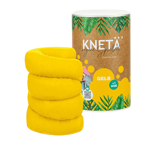 Produktabbildung zu KNETÄ® - Vegane Knete, gelb - XXL-Dose, 1.000g